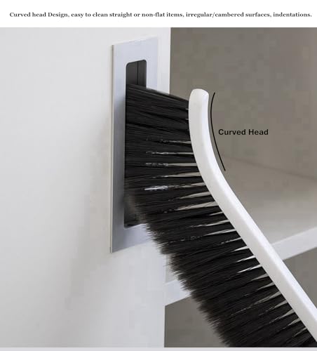 14" Narrow Soft Bristle Dusting Brush - Slim Handheld Cleaning Tool