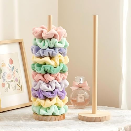 2-Pack Scrunchie Holder Stand - Hair Tie Organizer for 20 Ties