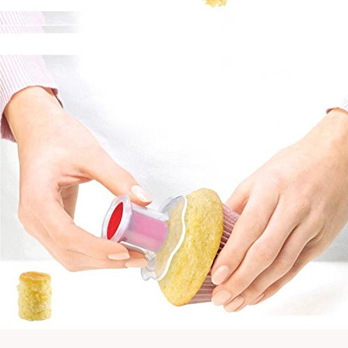 GXHUANG Cupcake Hole Punch Tool Set - 2pcs Muffin Corer for Icing
