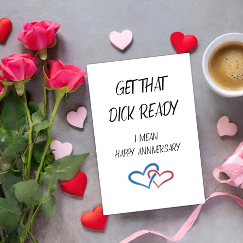 Funny Rude Anniversary Card for Husband - Naughty Greeting Card for Him