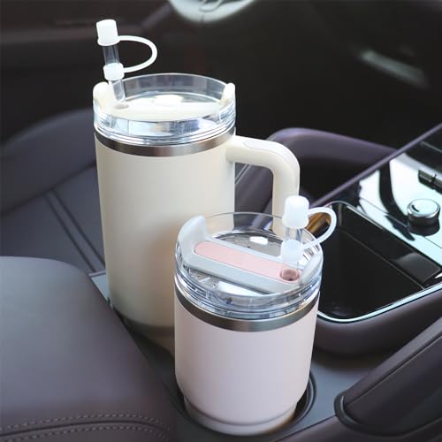 Silicone Straw Cover Caps for Stanley Tumbler 40 oz - Clear (8 Pack)