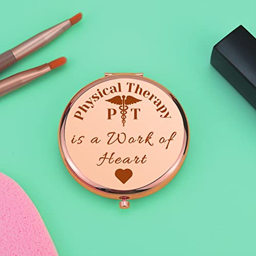 Mwphuy Physical Therapist Gifts for Physical Therapy Student - Compact Makeup Mirror for PT Doctor & Occupational Therapist Appreciation