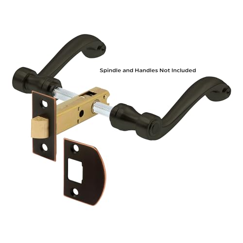 Prime-Line Classic Bronze Passage Door Latch for Interior Use