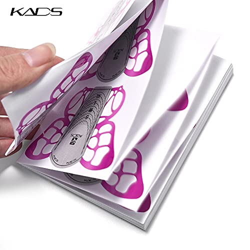 KADS 100pcs Butterfly Nail Extension Forms Self-Adhesive Tips