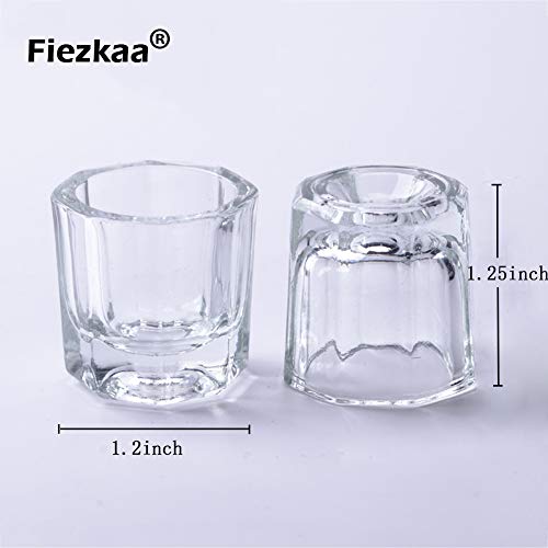 Glass Dappen Dish for Acrylic Nails & Monomer - 2 Pcs