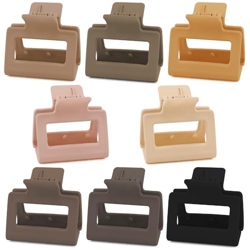 AOPRIE 8-Pack Large Claw Clips for Thick Hair Non-Slip Hair Accessories