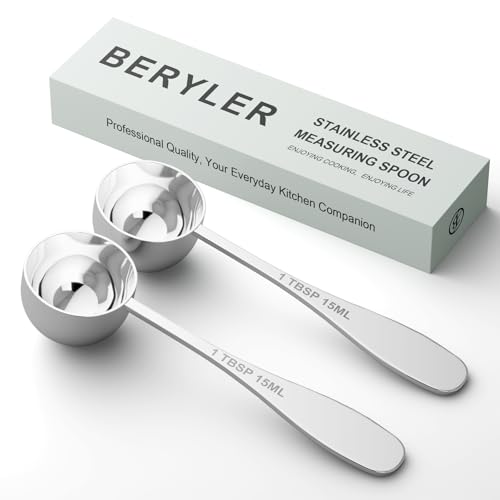 Stainless Steel Measuring Spoon Set - 2PCS 1TBSP (15ML) - Dishwasher Safe