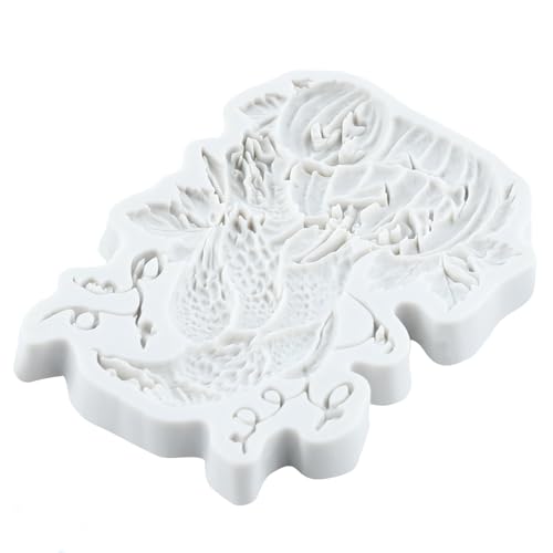 Halloween Crow Silicone Fondant Mold for Cake Decorating