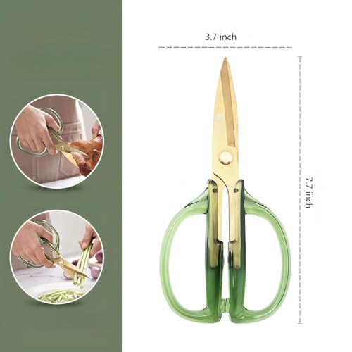 ARCHIKING 7.7-inch Kitchen Shears with Crystal Acrylic Handles