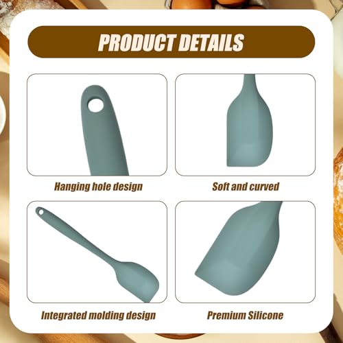 Ksheria 11" Heat-Resistant Silicone Spatula, Non-Stick Kitchen Scraper