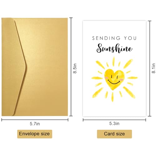 Funny Encouragement Card for Friends & Family - Sending You Sunshine