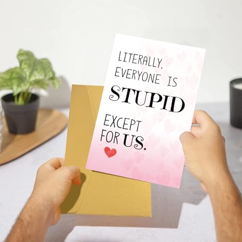 Funny Valentine's Day Card - Sarcastic Humor for Loved Ones