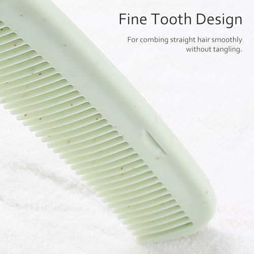 Kootinn 4-Piece Wheat Straw Foldable Hair & Makeup Travel Comb
