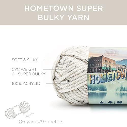 Lion Brand Hometown Yarn - Super Bulky 6-Pack in Springfield Silver