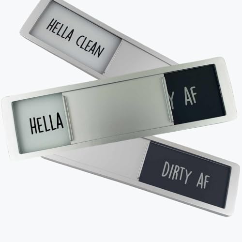 Funny Sliding Dishwasher Magnet - Clean Dirty Sign for Kitchen Decor