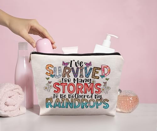 Inspirational Nurse Makeup Bag Durable Linen Cosmetic Pouch Gift