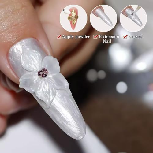 IFFANSHU Solid Builder Gel for Nails Pearl White 3D Sculpting 15g