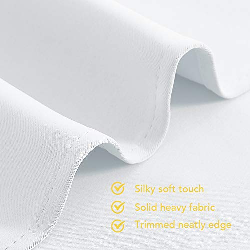 NICETOWN White Thermal Insulated Curtains, Set of 2, W34 x L60
