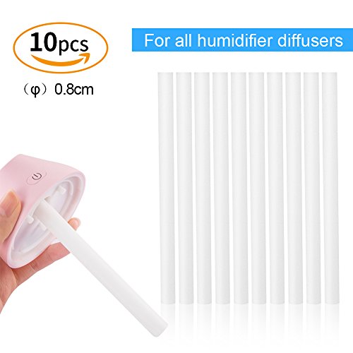10-Pack Cotton Humidifier Wicks for USB Mini Humidifiers
