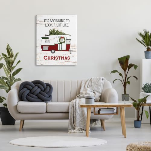 Christmas Camper Holiday Wall Art - 30x40 Inch Canvas with Festive Travel Design (Variation of THIS listing)
