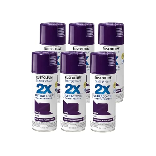 Rust-Oleum Gloss Purple Painter's Touch 2X Spray Paint, 12 oz (Pack of 6)