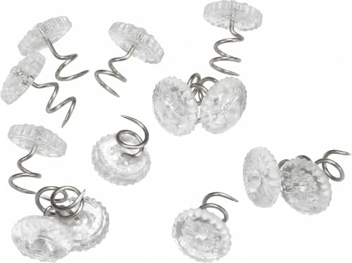 60 Pcs Upholstery Tacks with Clear Heads for Slipcovers & Furniture