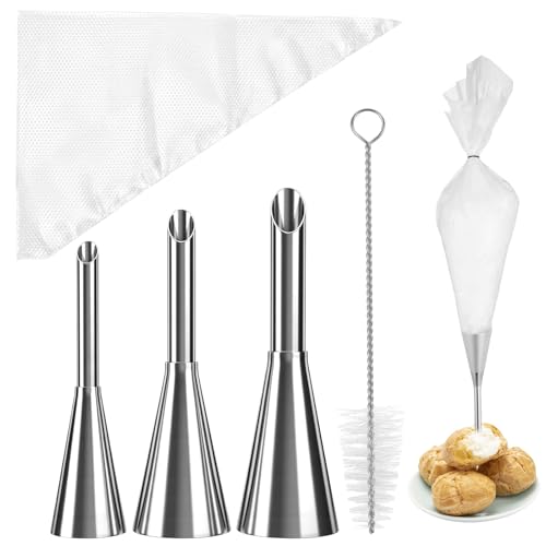 HJZHII 104-Piece Cupcake Piping Nozzles and Pastry Bags Baking Set
