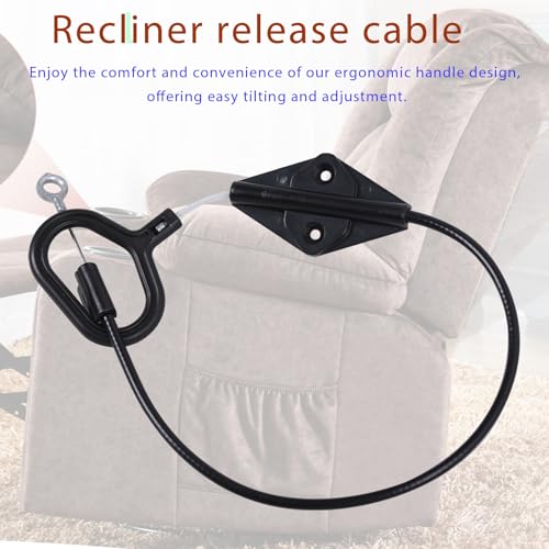 Basysion Rectangular Recliner Pull Handle Replacement Cable 22in for Lazyboy & More