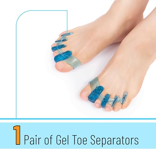 DR. JK Gel Toe Separator and Bunion Corrector - 1 Pair Wide