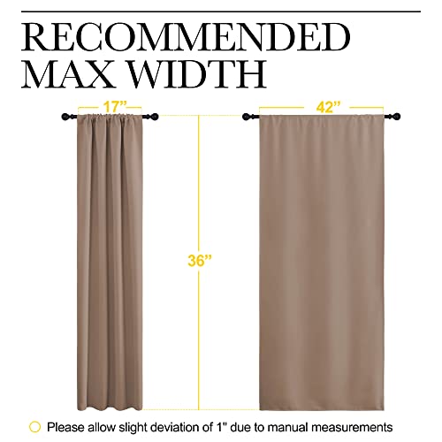 NICETOWN Blackout Curtains for Camper | 42"x36" Thermal Drapes