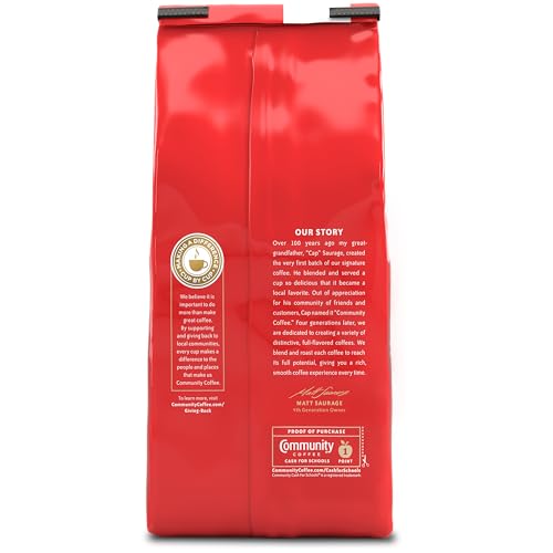 Community Coffee 100% Colombia Medium Dark Roast Ground Coffee, 12 oz Bag