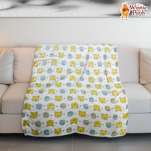 Winnie the Pooh Baby Blanket - Fleece Throw for Infants, 30x40 inches