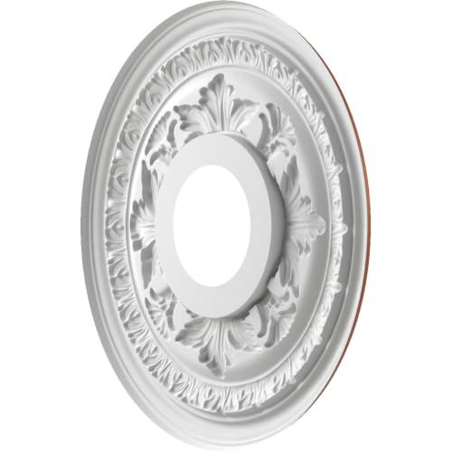 Ekena Millwork 13" PVC Ceiling Medallion - Bright Copper Finish