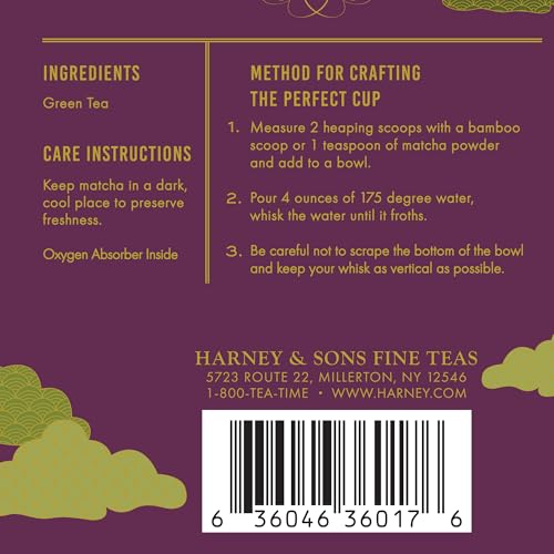 Harney & Sons Supreme Matcha, 80 gram tin, 2.82 ounces, Powdered Green Tea for Everyday, Matcha Lattes, Baking