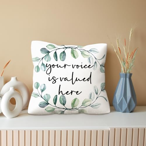 Positive Affirmation Pillow Cover 18x18 - Soft Flannel Design