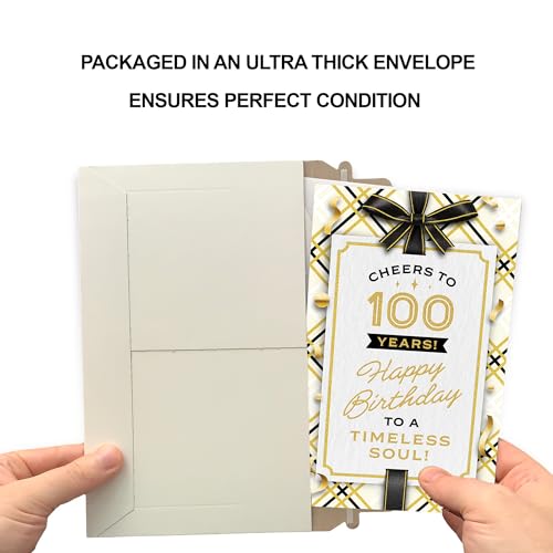 100th Birthday Card - Eco-Friendly, Premium Card Stock, Made in USA