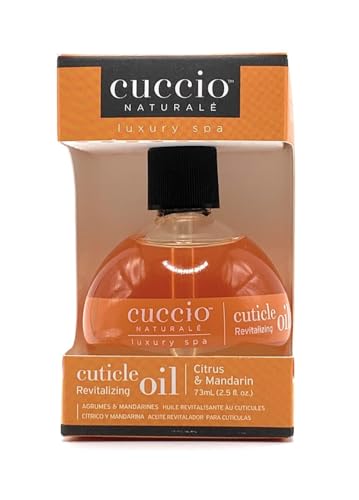 Cuccio Naturale Citrus & Mandarin Cuticle Oil - Lightweight Nail Conditioner with Vitamin E, 2.30 Fl Oz