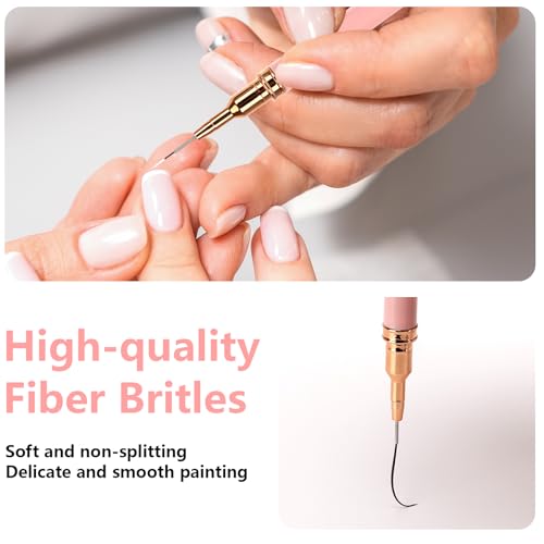 15-Piece Nail Art Liner Brush Set for Intricate Designs & Fine Lines