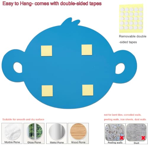 Pursuestar Monkey Shaped Acrylic Wall Mirror - Shatterproof Kids Room Decor