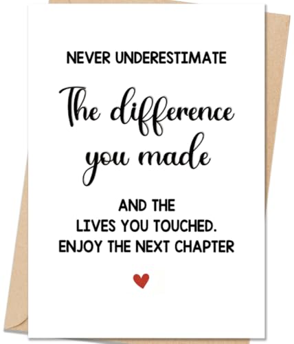 Cardevo Farewell Retirement Card (DA-011) - 7x5 Luxury Linen Greeting Card
