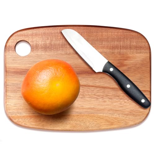 Acacia Wood Cutting Board - 9" x 6.5" with Hanging Hole