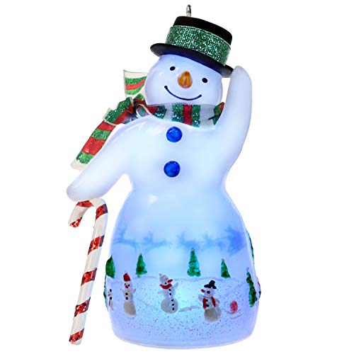 Christmas Snowman Lantern Ornament with Light - Dated 2019, Keepsake Christmas Decor