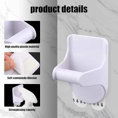 8-Pack Wall Mount Spray Bottle Holder with Strong Adhesive Hooks