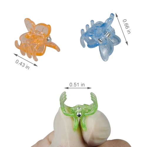 50 Pack Mini Butterfly Hair Clips Small Claw Clips for Women
