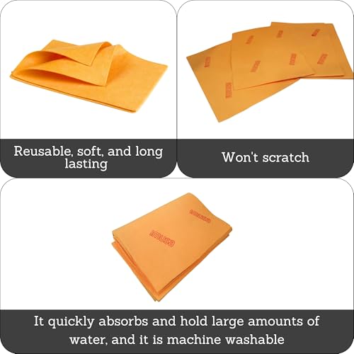 IMUSA Frasada Shammy Cloth for Floor Cleaning, 20" x 30", Orange (1 Pack)