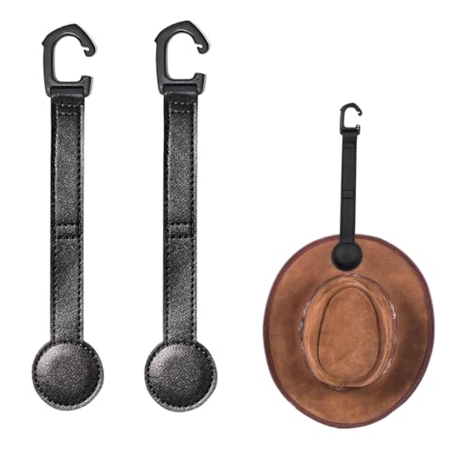 NAGRAN 2-Pack Magnetic Cowboy Hat Holder for Car & Truck Storage