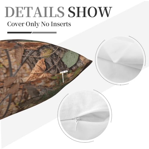 Forest Camouflage Plush Throw Pillow Cover - Style 17