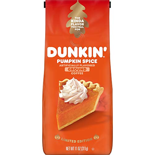 Dunkin' Pumpkin Spice Ground Coffee - Medium Roast, 11 Ounce Bag