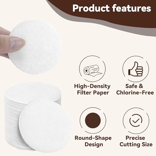 OXO Cold Brew Coffee Paper Filters - 500 Pack, Biodegradable & Leak-Proof