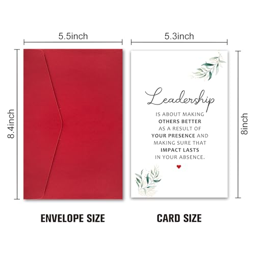 Leader Thank You Card - Elegant Appreciation Card for Boss